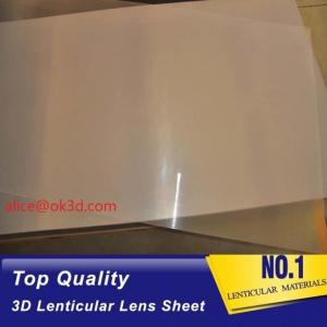 China OK3D Lenticular Lens material with super transpancy 0.25MM 51x71cm for 3d lenticular card for UV offset printing Korea wholesale