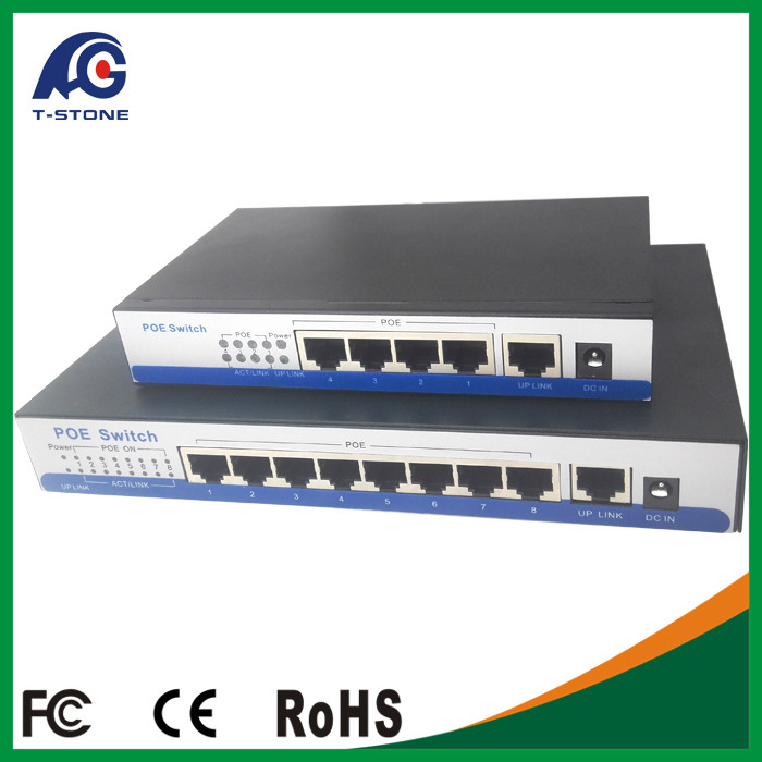 China 8 port poe switch 48v for megapixel HD ip camera,in-wall wifi ap,ip telephone etc KA-POE08 wholesale