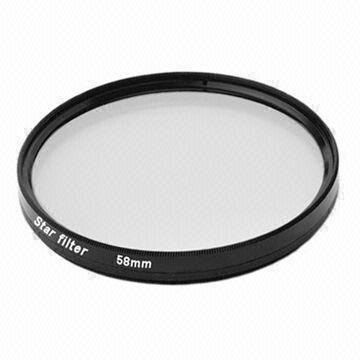 Buy cheap Star filter, 4-point, 6-point, 8-point available size from wholesalers