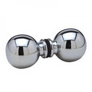 China Spherical chrome plated brass shower door knob wholesale