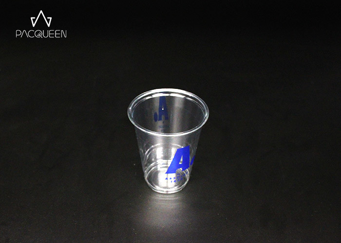 China Extra Clear Iced Coffee Disposable Cold Drink Disposable Cups Custom UV Printing wholesale