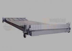 China Commercial Mobile Truck Weighing Scale 60t Capacity With 4 Movable Wheels wholesale