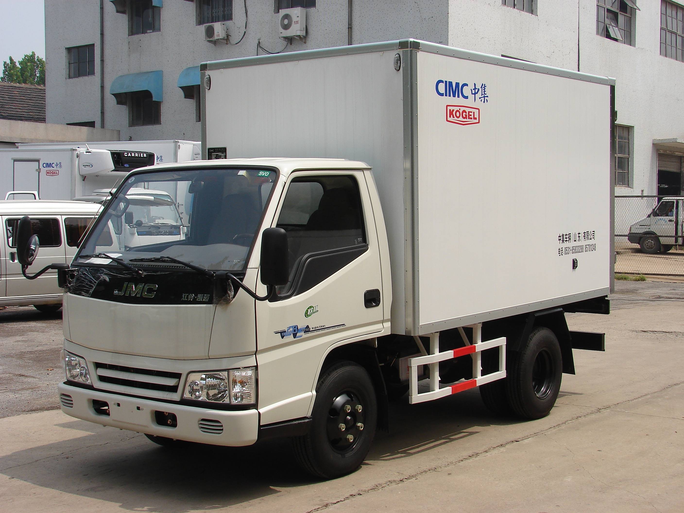 China Refrigerated and Insulated truck JMC Chassis wholesale