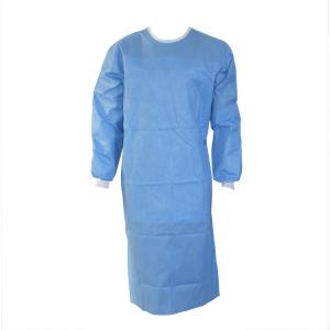 China Reinforced Disposable Isolation Gowns Knit Elastic Cuff For Operation Room wholesale