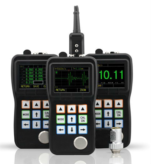 Digital Portable Ultrasonic Thickness Gauge, A-Scan mode, Echo to Echo, Thru Coating UT Tester RTG700DL