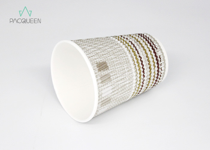 China Food Grade Corrugated Ripple Paper Cups For Hot Coffee / Tea Drinking wholesale