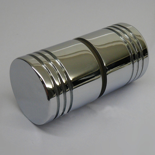 China Cylinder shower door knob with small perimeter indentations wholesale