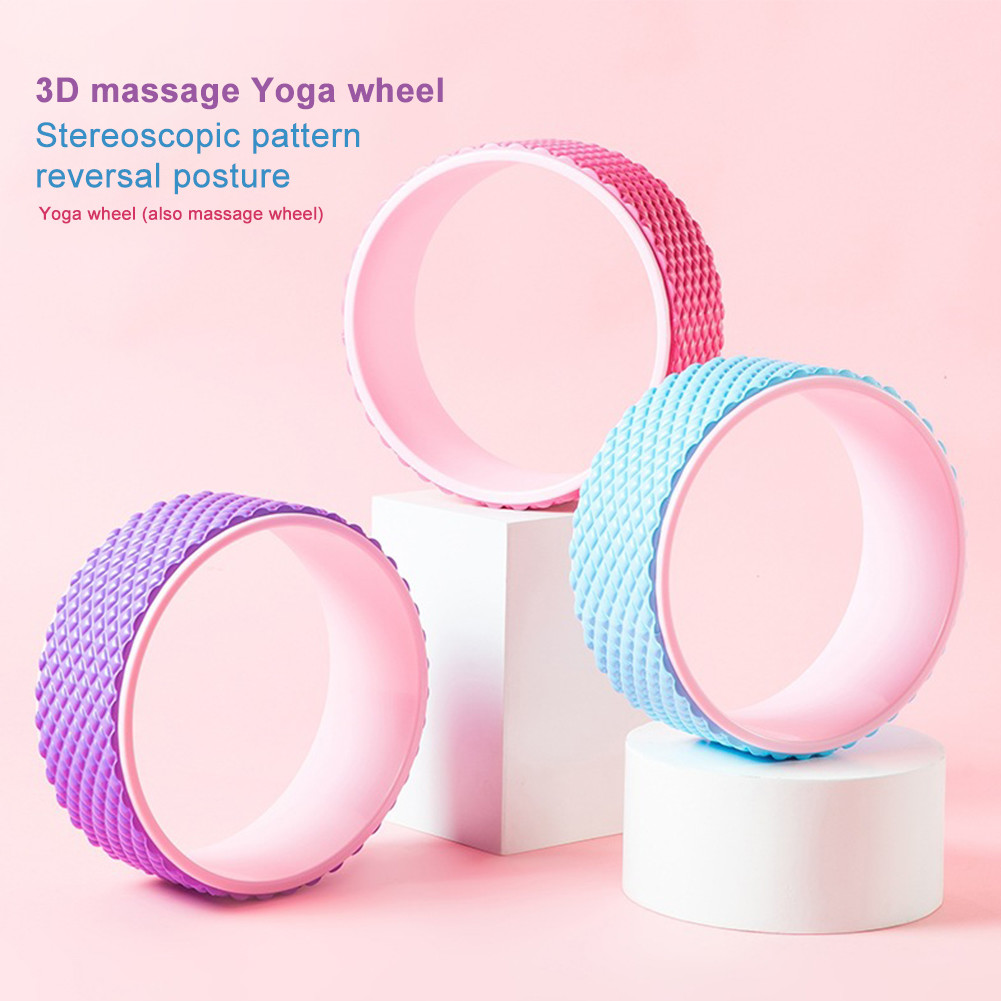 China Back Training Yoga Roller Wheel Stretching Massage Fitness Equipment for Waist Shaping wholesale