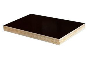 Black Film Hardwood Core Plywood , High Grade Plywood 10 - 15 Reused Time