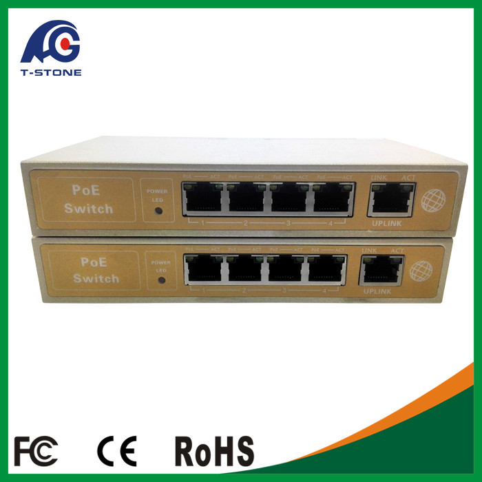 China High Quality 4 Port IEEE802.3af/at 48V Poe Switch wholesale