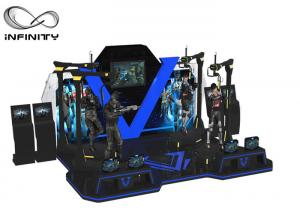 China White Blue Theme Park Two Player VR Shooting Platform wholesale