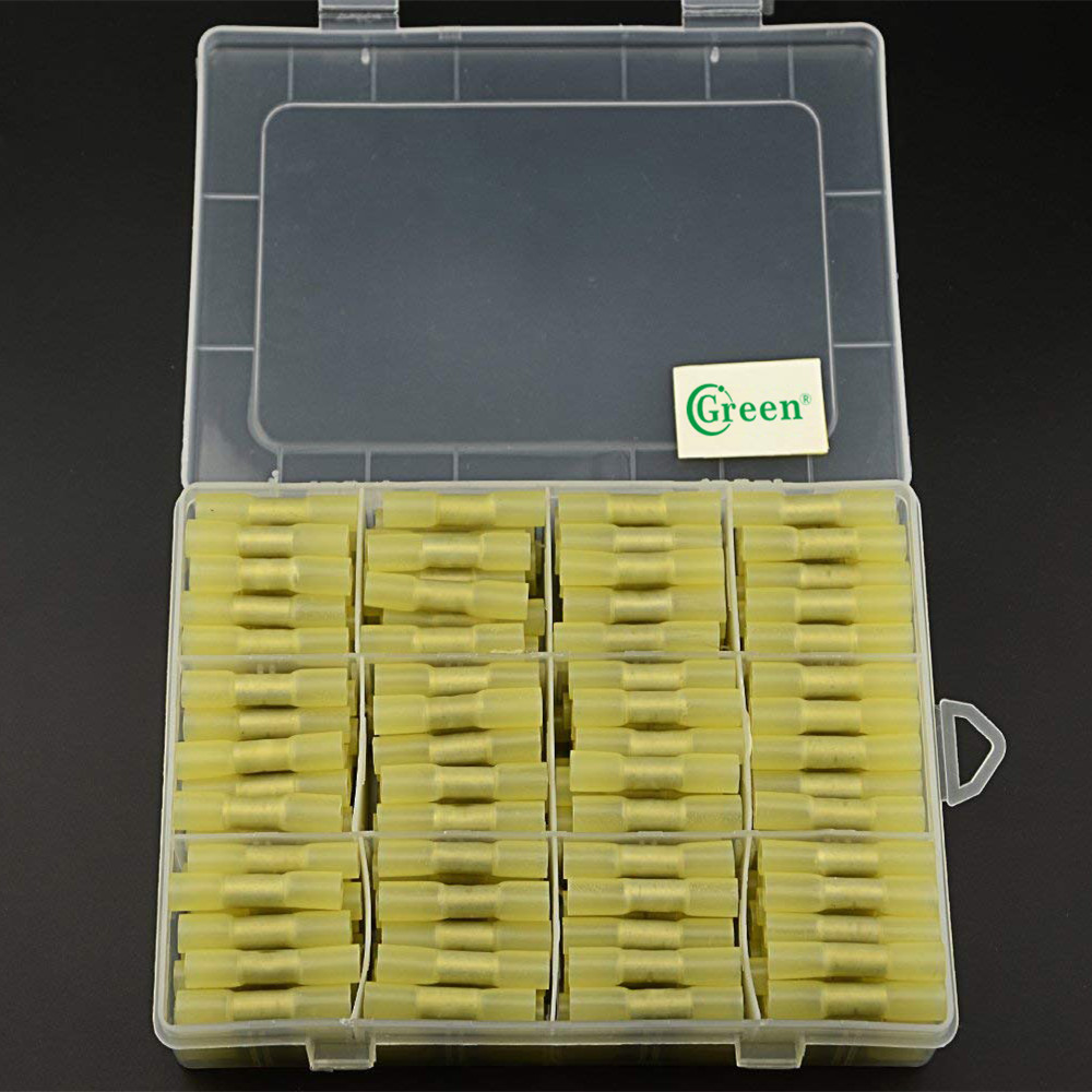 China Green Wire Butt Connectors AWG 12 - 10 HDPE Electrical Wire Crimp Insulated wholesale