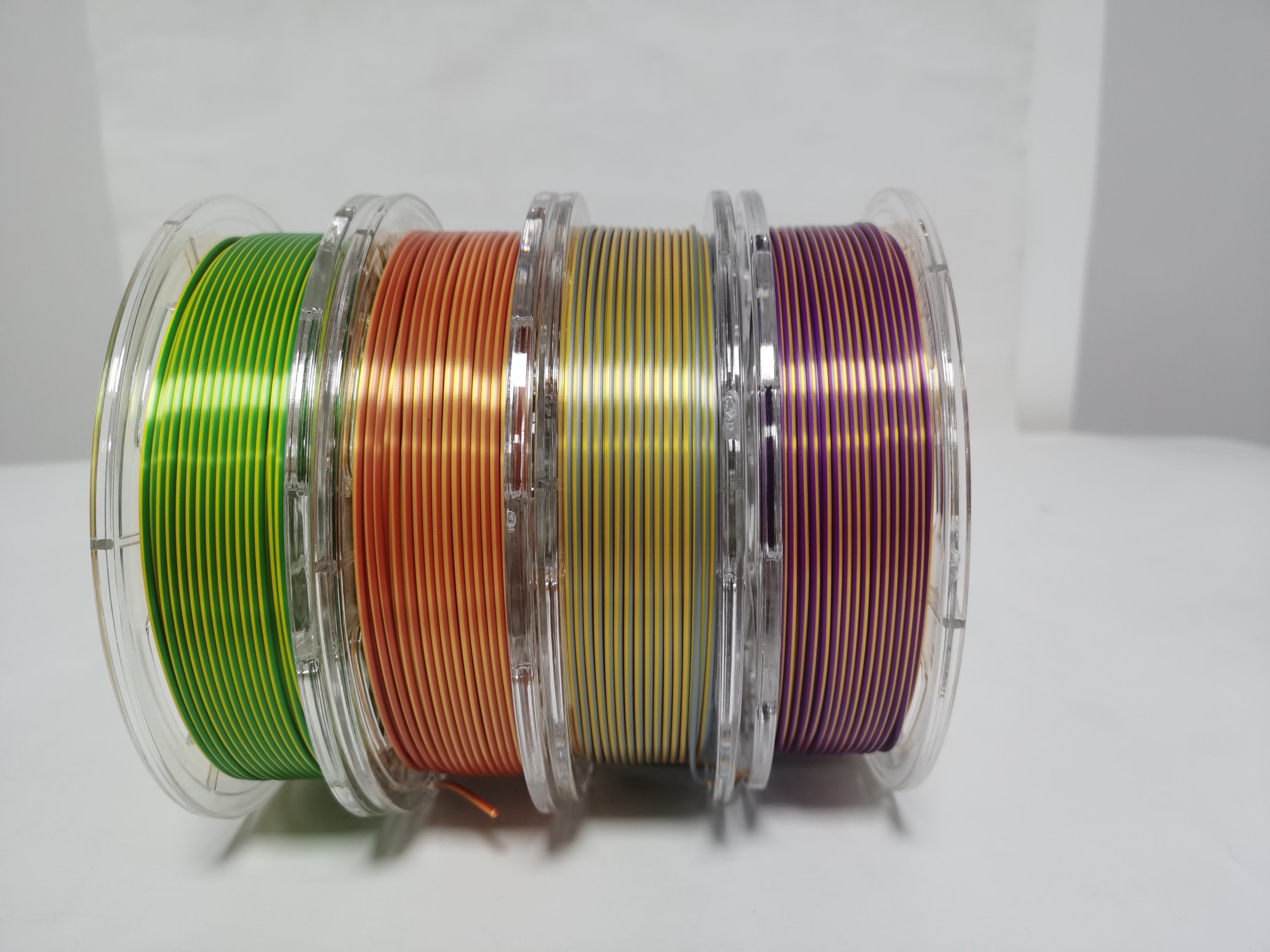 China Silk Dual Color / Triple Color Filament , MSDS 3d Printer Filament wholesale