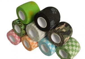 China Breathable Camo Custom Printed Bandages , Self Adhesive Wrap Bandages wholesale