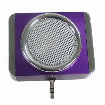 China Mini Stereo Speaker with Aluminum Shell, Suitable for PC, Sony's PSP, MP3, MP4 Players and iPhone wholesale