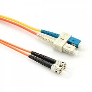 China Multimode OM1 SC To ST Fiber Cable , 62.5 / 125 Mode Conditioning Optical Patch Cord wholesale