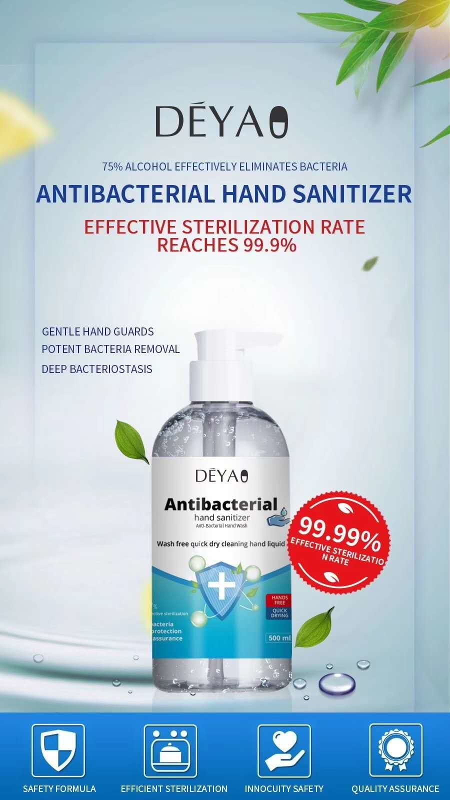 China Small Size Easy Carrying Antibacterial Hand Sanitizer Quick Drying wholesale