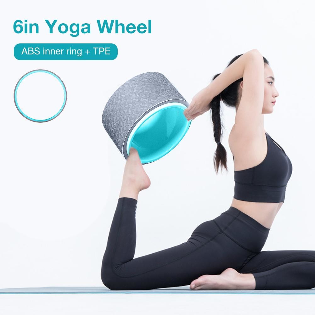 China TPE yoga pilates circle , Yoga Fitness Roller Wheel Back Training Tool wholesale