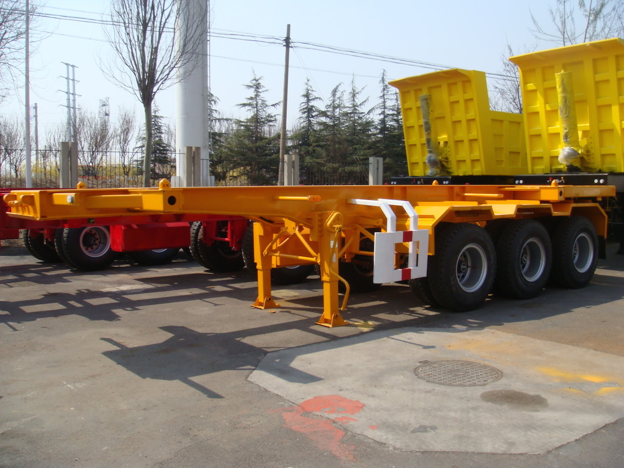 China 20 Feet Container Skeletal Semi-Trailer with 3 axles for 40000kgs	 9403TJZ20F wholesale