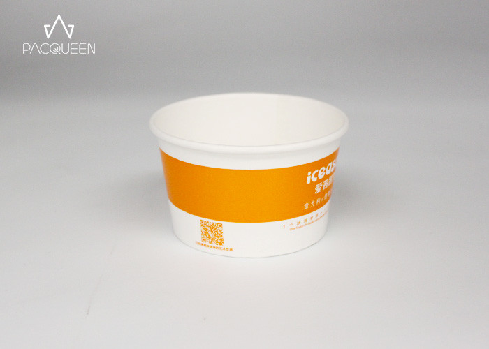 China Small Customized Paper Sundae Cups , Gelato Paper Cups Food Grade wholesale
