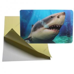 China cheap price 3d lenticular sticker pp pet flip effect lenticular sticker printing with the adhesive on the backside wholesale