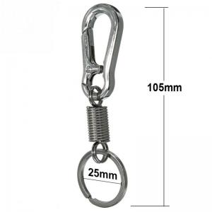 China High Quality Stainless Steel keychain Buckle Hanging Retractable Gourd Buckle Key Chain wholesale