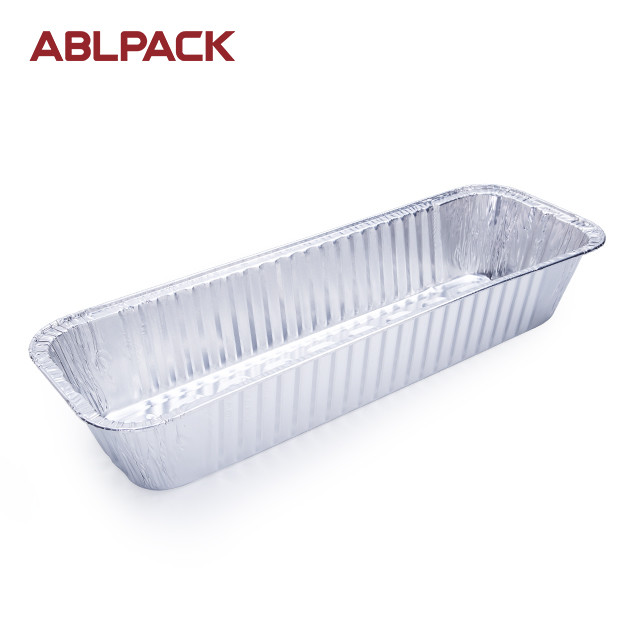 China Disposable Silver Oven Rectangular Aluminum Foil Bread Baking Container wholesale
