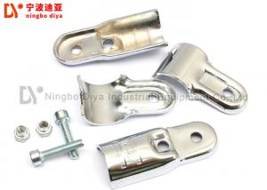 China Chrome Plate Surface Lean Tube Connector / Stainless Joints Pipe With 2.3MM Thickness wholesale