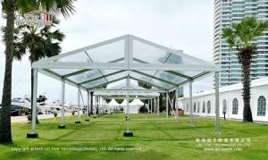 China 200 Person Aluminum Structure Wedding Party Tent With Lining Curtain Furniture wholesale