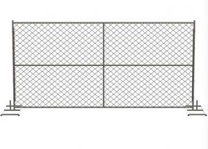 China 30mm X 30mm Diamond Chain Link Fencing 5ft X 8ft Temporary Metal Fence Panels wholesale