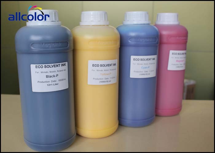China CMKY / LC / LM Inkjet Printer Ink One Liter / Bottle For Eco Solvent Printer wholesale