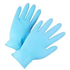 China Blue Powder Free Nitrile Disposable Gloves For Light Industry / Daily wholesale