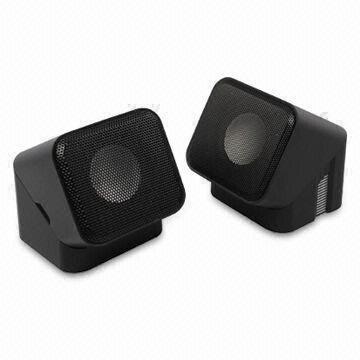 China Mini Stereo Speaker with USB Power and 180-degree in Rotation wholesale