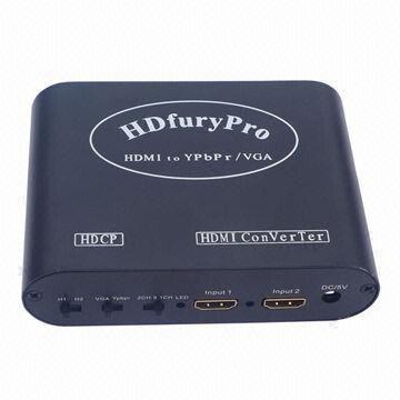 China HDMI® to VGA Video Switch with 2 x HDMI Input and YPPBR Output Box wholesale