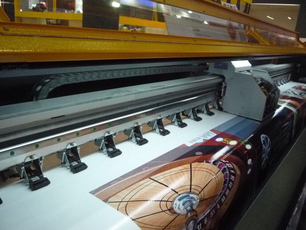 China Moisture Resistant Digital Flatbed Inkjet Printer With Stick Belt wholesale