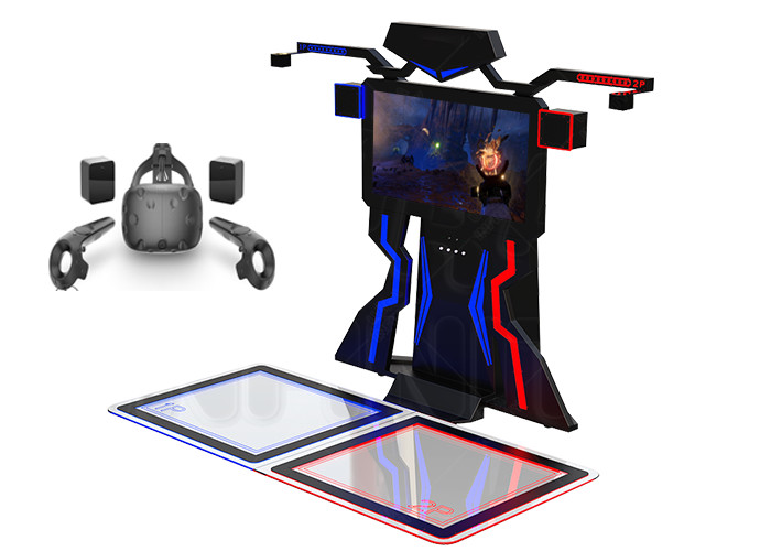 China Amusement Interactive 9D Vr Shooting Simulator VR Walk Platform For 2 Players wholesale
