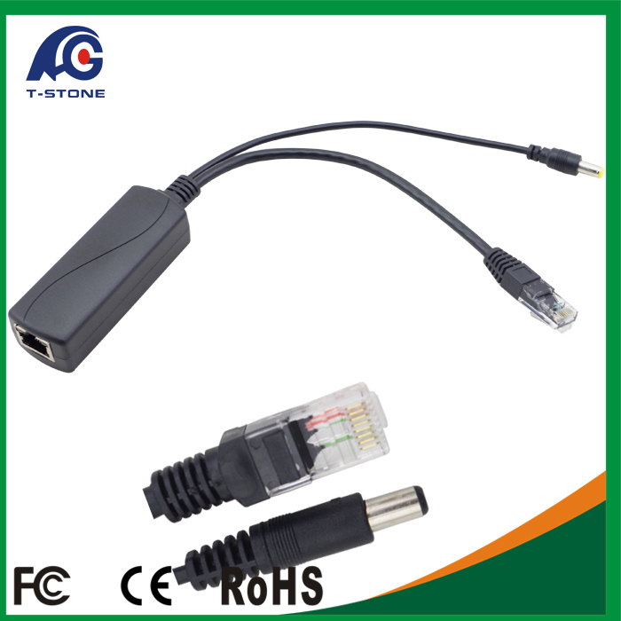China Wholesale POE injector ip camera cable PoE Adapter Kit 12v PoE Splitter wholesale