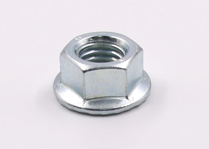 Galvanized DIN6923 Steel Grade 8 Hex Flange Nuts with Serrations for Automobile Market