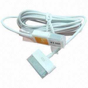 China USB 2.0 Data Cable for iPhone 4/4S/3GS, Charge and Connect to Computers  wholesale
