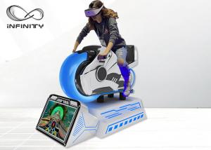 China Dynamic Platform Moto Racing 9D VR Simulator With HD Display Screen wholesale