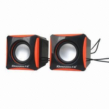 China USB 2.0 Computer Speakers with 80Hz to 20kHz Frequency Response wholesale