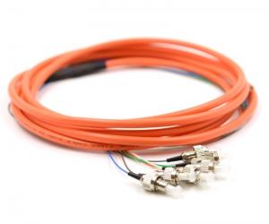 China 3m 6 Core Multimode OM1 Optical Pigtail , FC Pigtail For Network Telecom FTTH wholesale