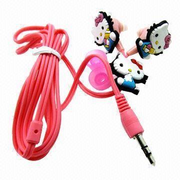 China Noise-cancelling Cartoon-colored Earphones for Gift/iPhone, with Digital Stereo Sound wholesale