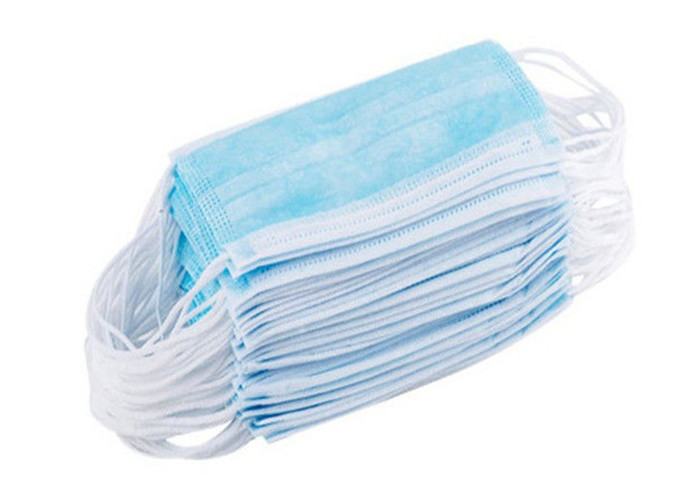China 3 Ply Surgical Non Woven Fabric Face Mask Soft Materials Without Skin Irritation wholesale