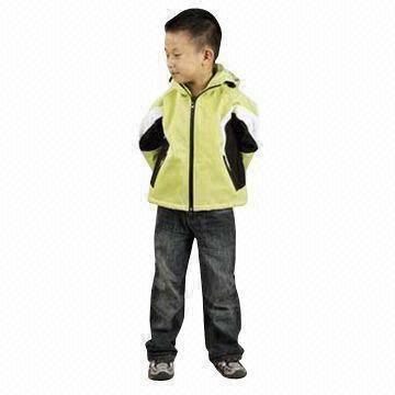 China Children's 3-layer Softshell Jacket with Breathable Fabric and Waterproof Zipper wholesale