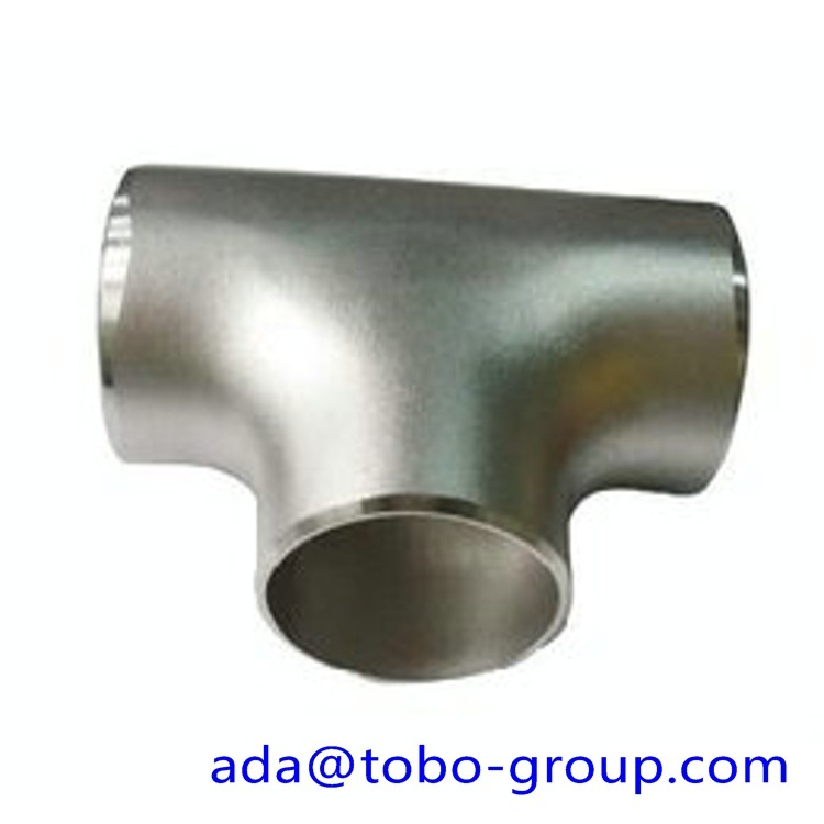 China seamless Stainless Steel Tee , single slit pipe wall thickness 1 / 2 &quot; NPS Sch5S to 24&quot;OD x30mm wholesale