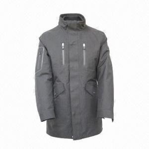 China Men's 3-way Winter Down Jacket/Coat, TPU Coated Shell Fabric, Waterproof  wholesale