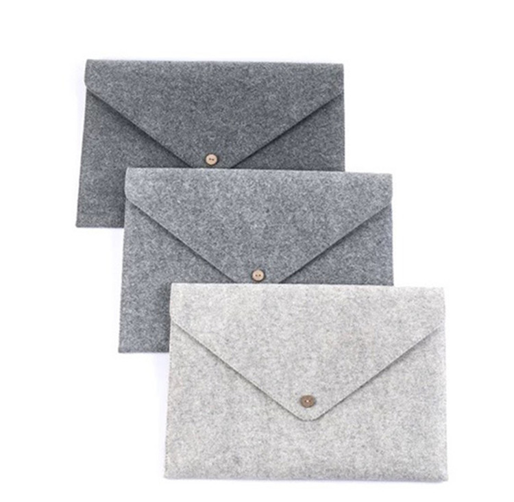 China 12'' 13'' 15'' Laptop Bag Accessories Woolen Felt Envelope Bag Cover Case Sleeve. size IS a4. 3mm microfiber material wholesale