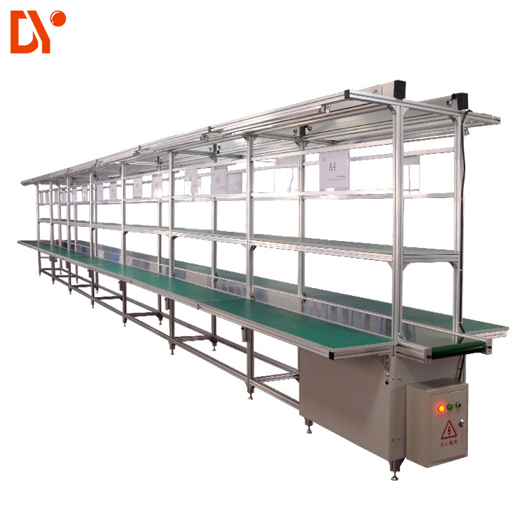 China Aluminium Assembly Line Conveyor LED Light Assembly Line Equipment With PVC Conveyor Belt wholesale