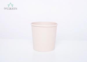 China Grease Resistant Food Grade Containers / Takeaway Soup Bowls With Vented Paper Lids wholesale
